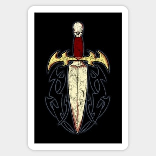 Skull and Dagger Sticker